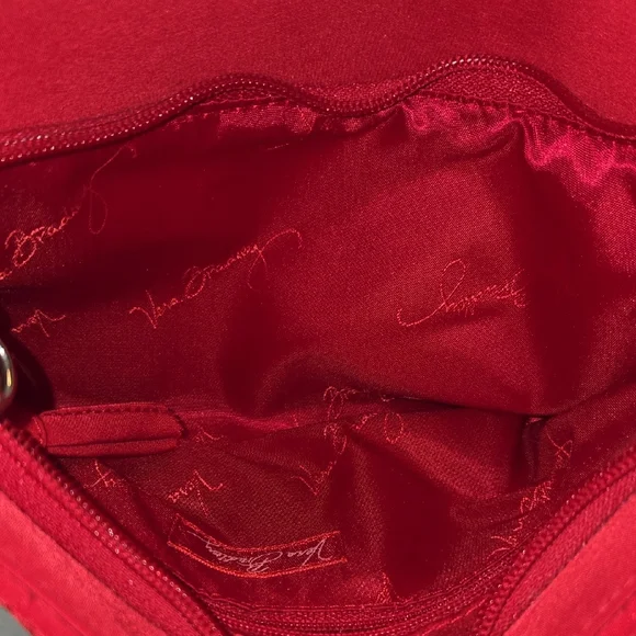 Vera Bradley Red Quilted Shoulder Bag - Picture 6 of 8